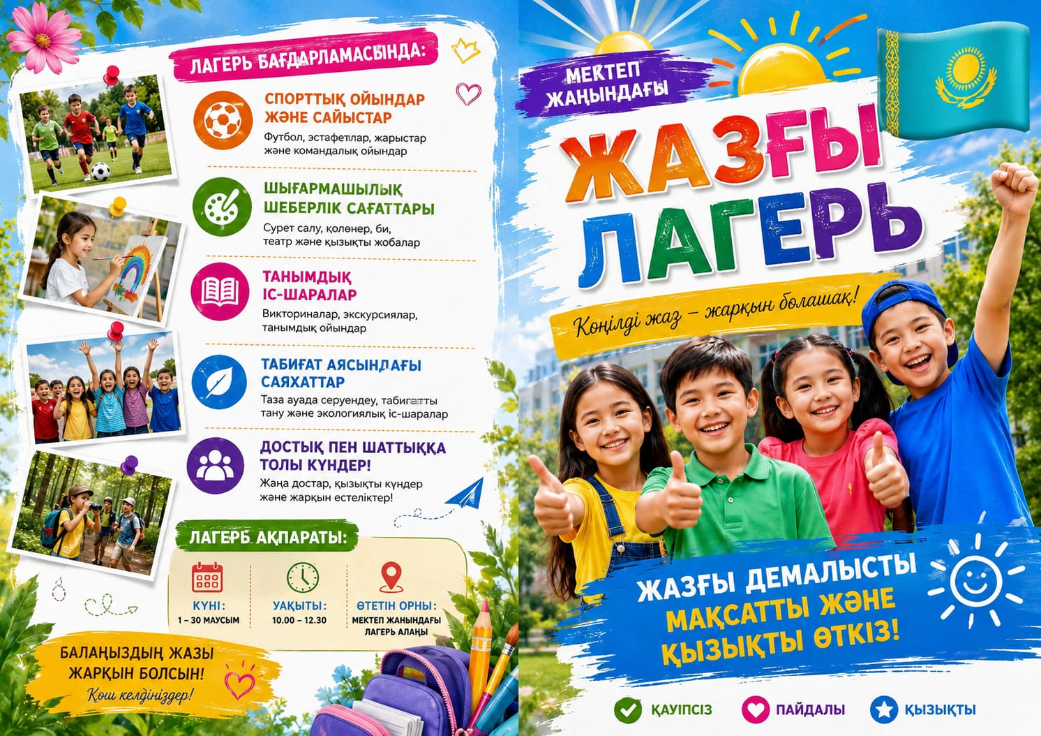 Мектеп жанындағы жазғы лагерь